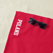 ポーランド国旗の輝かしい愛国心 ビーチタオル (インサイチュ)