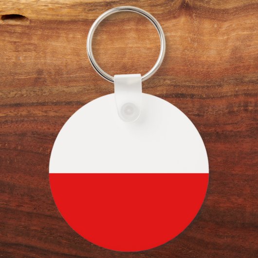 ポーランド国旗のTシャツとギフト キーホルダー (正面)