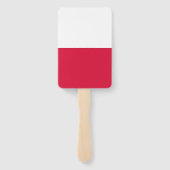 ポーランド国旗を掲げたハンドファンのセット ハンドファン (裏面)