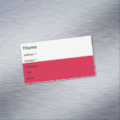 ポーランド国旗を掲げた名刺マグネット マグネット名刺 (インサイチュ)