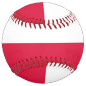 ポーランド国旗を掲げた愛国的なソフトボール ソフトボール (正面)