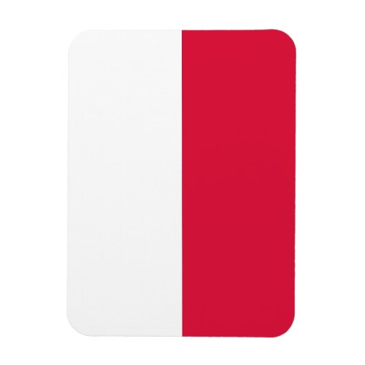 ポーランド国旗を掲げた愛国的なフレキシブル磁石 マグネット (縦)