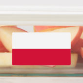 ポーランド国旗を掲げた愛国的なラベル ラベル (貼付)