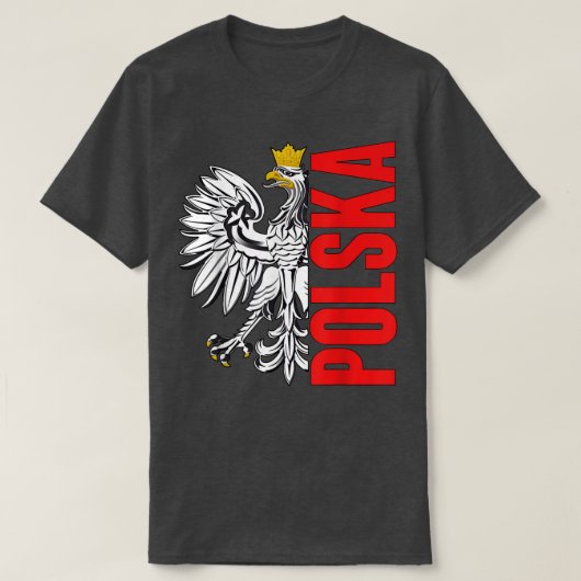 ポーランド国旗ジャージーポルスカフンボール Tシャツ (デザイン正面)