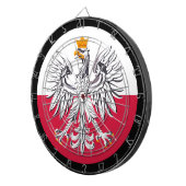 ポーランド国旗ダーツボード&ダーツ/ゲームボード ダーツボード (正面右)