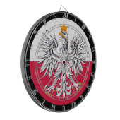 ポーランド国旗ダーツボード&ダーツ/ゲームボード ダーツボード (正面左)