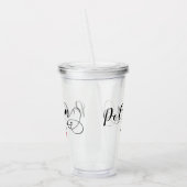 ポーランド国旗ハート、ポーランド語文字ポルスカ アクリルタンブラー (左)