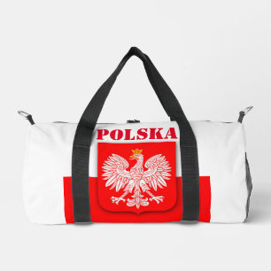 ポーランド国旗ポルスカ愛国的サッカーサッカー ダッフルバッグ