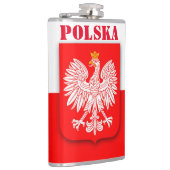 ポーランド国旗ポルスカ愛国的サッカーサッカー フラスク (右)