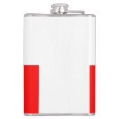 ポーランド国旗ポルスカ愛国的サッカーサッカー フラスク (裏面)