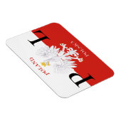 ポーランド国旗ポルスカ・プレミアム・フレックス・マグネット マグネット (右側)