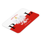ポーランド国旗ポルスカ・プレミアム・フレックス・マグネット マグネット (左側)