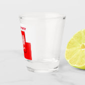 ポーランド国旗ポーランドサッカーサッカーポルスカパトリオティ ショットグラス (右)