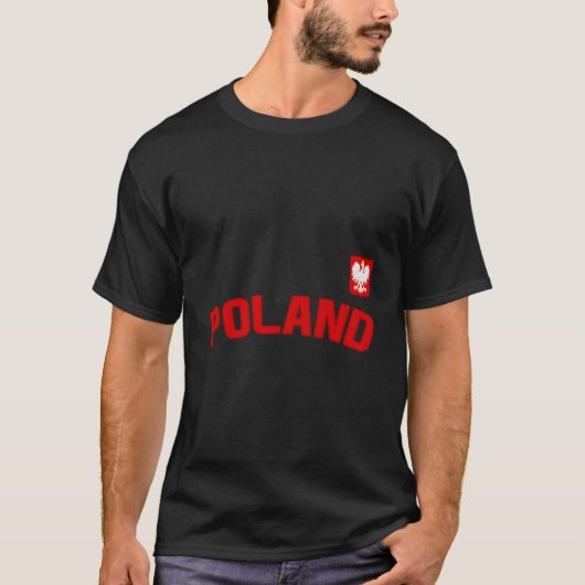 ポーランド国旗ポーランドプライドポルスカ国際的クン Tシャツ (正面)