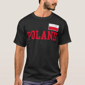ポーランド国旗ポーランドポルスカ家 Tシャツ