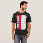 ポーランド国旗ポーランド1 Tシャツ (正面フル)