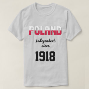 ポーランド国旗独立お祝い Tシャツ