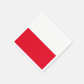 ポーランド国旗紙ナプキンス スタンダードカクテルナプキン (角)
