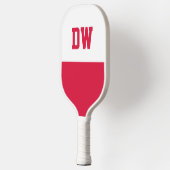 ポーランド国旗 |イニシャル付きコート ピックルボールラケット (左)