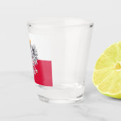 ポーランド国旗&イーグルポーランドの国の愛国者/スポーツ ショットグラス (右)