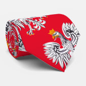 ポーランド国旗&イーグルポーランド旅行，休日/スポーツ ネクタイ (ロール)