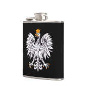 ポーランド国旗&イーグル、旅行ポーランド/スポーツファン フラスク (左)