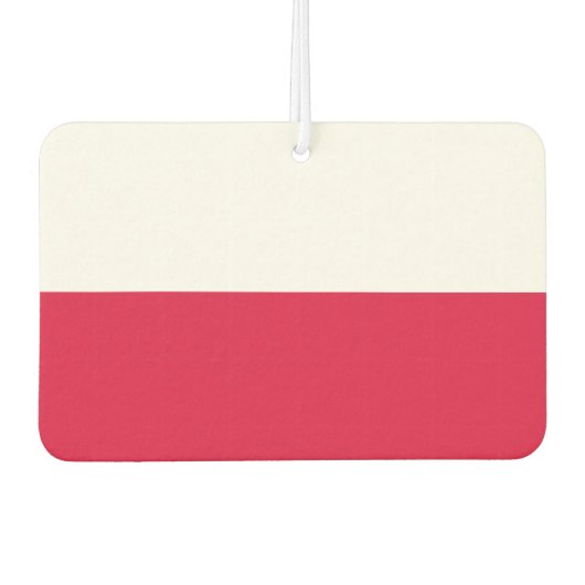 ポーランド国旗 カーエアーフレッシュナー (正面)