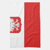 ポーランド国旗 キッチンタオル (縦)