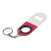 ポーランド国旗 キーホルダー栓抜き (正面アングル)