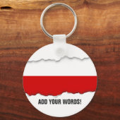 ポーランド国旗 キーホルダー (正面)