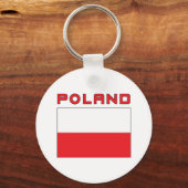 ポーランド国旗 キーホルダー (正面)