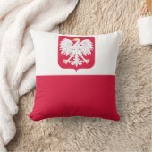 ポーランド国旗 クッション (ブランケット)