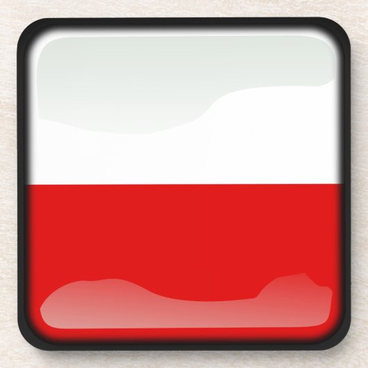 ポーランド国旗 コースター (正面)