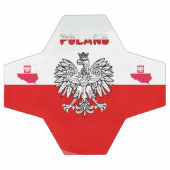 ポーランド国旗 サッカーボール (フラット)