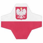 ポーランド国旗 サッカーボール (フラット)