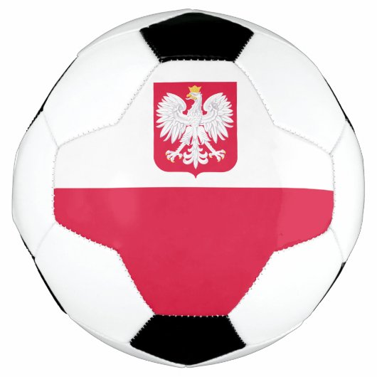 ポーランド国旗 サッカーボール (正面)
