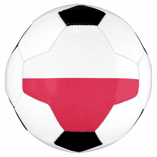 ポーランド国旗 サッカーボール (正面)