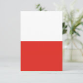 ポーランド国旗 サンキューカード (スタンド正面)