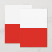 ポーランド国旗 サンキューカード (正面/裏面)