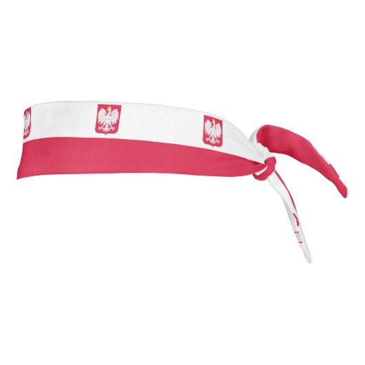 ポーランド国旗 タイヘッドバンド (回転90)
