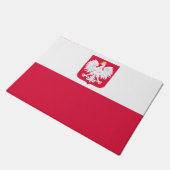ポーランド国旗 ドアマット (アングル)