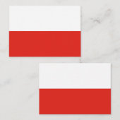 ポーランド国旗 ノートカード (正面/裏面)