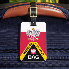 ポーランド国旗、バッグラベル、ポーランドパーソナライズされた/ ラゲッジタグ