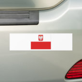 ポーランド国旗 バンパーステッカー (車上)