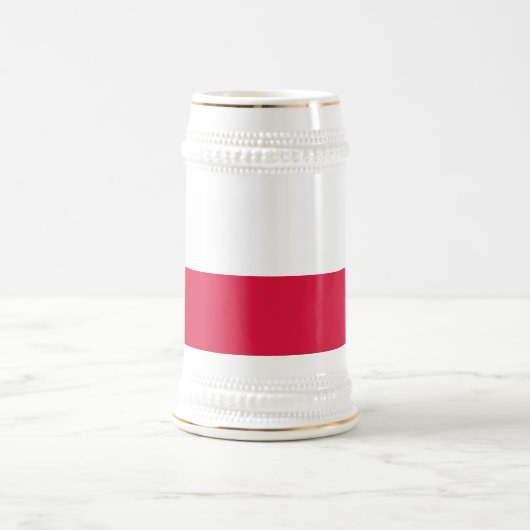 ポーランド国旗 ビールジョッキ (中央)