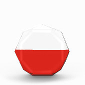 ポーランド国旗 フォトブロック (正面)