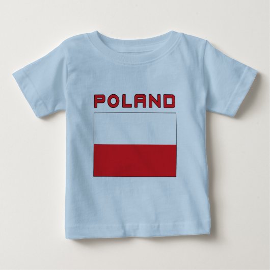 ポーランド国旗 ベビーTシャツ (正面)