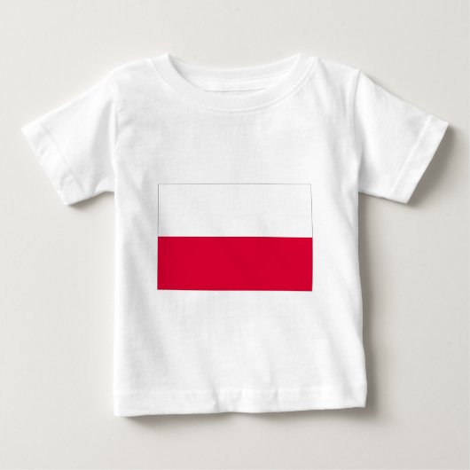 ポーランド国旗 ベビーTシャツ (正面)