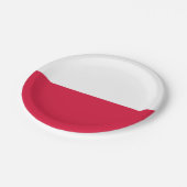 ポーランド国旗 ペーパープレート (アングル)