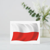 ポーランド国旗 ポストカード (スタンド正面)